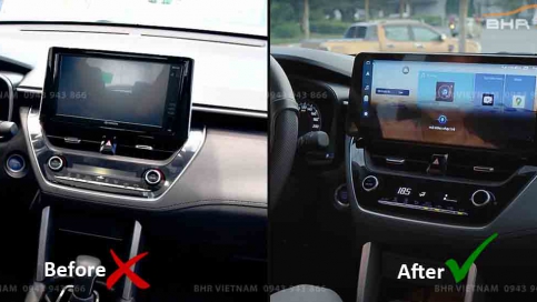 Màn hình DVD Android xe Toyota Corolla Cross | Màn nguyên khối 12.3 inch